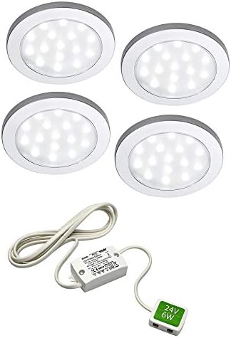 Sensio Pinto LED Under Cabinet Round Surface Lights (Cool White)