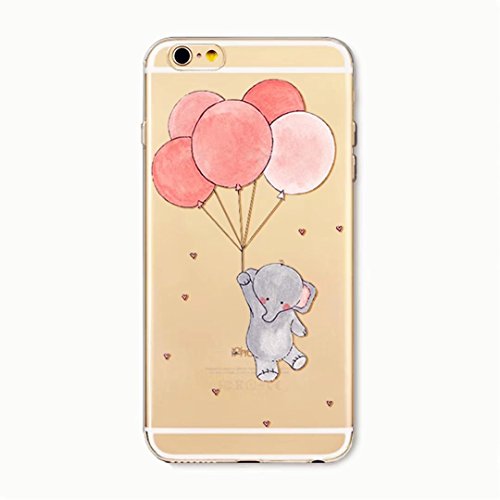 iphone SE/iphone 5/iphone 5s Transparent TPU en Silicone KSHOP Coque Housse de Telephone Protable Anti-Rayures Bumper Animal Modif Peint 