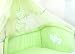 Luxury 5 Piece Hearts Bedding Set (to fit cot size 120x60cm, Green)