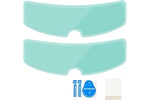 PAIKIUU 2 Stück Anti Beschlag Folie für Motorradhelme universeller Anti-Beschlag-Helmlinsen-Visiereinsatz, transparenter, klarer Filmaufkleber um die Fahrsicherheit mit Installationswerkzeugen