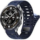 Lamshaw Compatible with OnePlus Watch 3 Bands, New Sport Silicone Sweatproof Breathable Strap Unisex Compatible with OnePlus