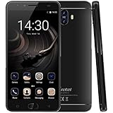 Sim Free Smartphones 4G Android 7.0 with 6000mAh Big Battery,Gretel GT6000 Mobile Phones Unlocked - MTK6737 Quad Core,Dual Rear Camera 13MP+5MP,2GB RAM+16GB ROM,5.5" HD IPS Display,Dual SIM,Quick Char (Black)