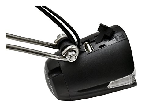 Büchel Frontscheinwerfer 30 Lux LED Immerlicht Sport mit Tagfahrlicht USB-Ladeanschluss und Schalter, Schwarz, 50621 - 2