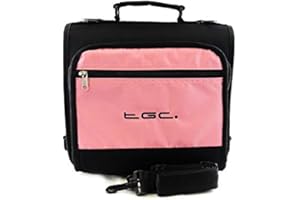 New Shoulder Carry Case Bag for the SDVD1030 10" Portable Swivel Screen DVD Player by TGC ® (Baby Pink & Black)
