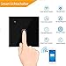 Produktbild AOLVO Alexa Lichtschalter Aufputz, WLAN Smart Schalter, SmartPhone Fernbedienung Funkschalter | Wifi Funk Lichtschalter mit Schutz Transparent | Arbeit mit Alexa und Google Home, Keine Nabe
