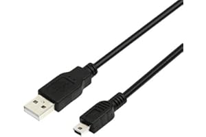 Cablen USB Cable - 3.3ft / 1M for Garmin eTrex 10, 20, 20x, 22x, 30, 30x Navigation Unit / SAT NAV - High Speed Charge & Sync - Heat Resistant Connector - Black