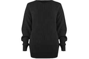 Pretty Attitude Oversized New Ladies Womens Chunky Baggy Jumper Knitted Sweater Thick Top
