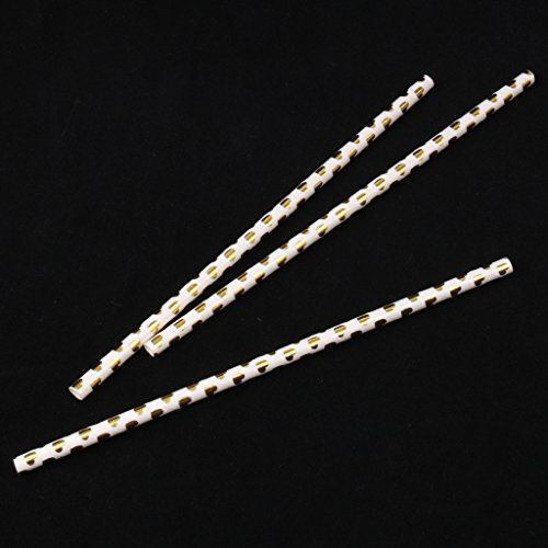 25stk. Papier Strohhalm Trinkhalme Trinkhalm Strohhalme Cocktail Barzubehör – Herz - 5