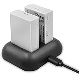 ENEGON Ersatzbatterie (2er Pack) und Rapid Dual Ladegerät für Canon LP-E8 und Canon EOS Rebel T2i, T3i, T4i, T5i, EOS 550D, 600D, 650D, 700D, Kiss X4, X5, X6, LC-E8E Digitalkamera