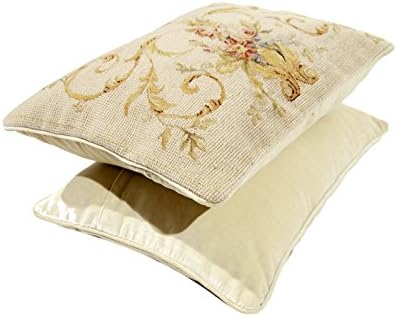 (Galleria farah1970) 40x30 CM Aubusson Tapestry Pillow Point Half Done Hand