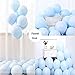 Produktbild LAKIND Luftballons Pastell Blau 100-Pack 10 Inch Bunte Latex Ballons Luftballons Bunt Latexballons für Hochzeit Weihnachten Geburtstag Luftballon Party Deko(Macaron Blau-100pcs)