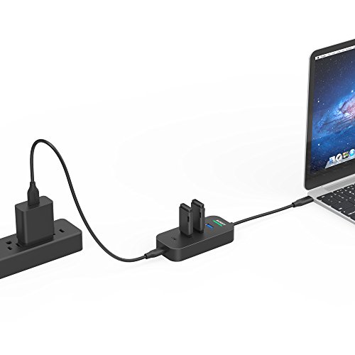 AUKEY USB C HUB ( 2 Port USB 3.0 + 2 Port USB C + 1 Port USB C mit PD) USB Type C HUB für New Macbook, Macbook Pro 2016, Google ChromeBook Pixel 2015, usw. - 5