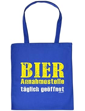 Bier Beer Tote Bag Henkeltasche Beutel mit Aufdruck Tragetasche Must-have Stofftasche Geschenkidee Fun Einkaufstasc