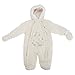 Baby Unisex Counting Sheep All In One Hooded Winter Snowsuit (Newborn) (Cream)