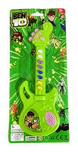 Rishi Quality Presents Mini Ben 10 Musical Guitar for kixs for Their Better Learning and Education. Learn to Play. ( Green )