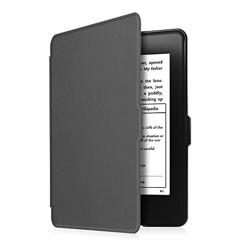Fintie Kindle Paperwhite Hülle – Die dünnste und leichteste Smartshell Case Schutzhülle Tasche mit auto Sleep / Wake für den neuen Kindle Paperwhite 2015 (mit 300 ppi-Display, 6 Zoll, und integrierter Beleuchtung) und alle Modelle von 2012, 2013, 2014 – Himmelgrau - 2