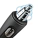 BROADCARE Portable Electric Nose Trimmer Shaver Personal Care Ear Hair Clipper Nose Hair Razor with Light for Men