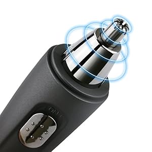 BROADCARE Nose Hair Trimmer Portable Electric Nose Hair Clipper Personal Care Nose Hair Razor with Light for Men - Image 3