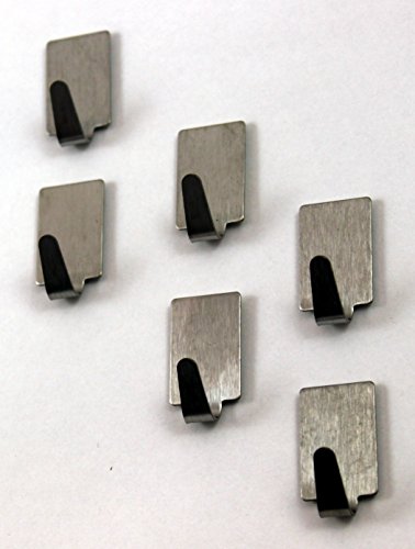 Klebehaken Edelstahlhaken Handtuchhaken Handtuchhalter Küchenhaken Haken Wandhaken Badhaken 790 (36 Stück) - 4