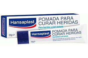 Hansaplast Pomada para curar heridas, Crema cicatrizante delicada que favorece la curación, Menos riesgo de cicatrices, Pomada cicatrizante apta para bebés I 20 g