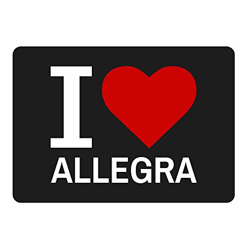 Preisvergleich Produktbild Mousepad Classic I Love Allegra schwarz