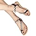 Produktbild feiXIANG Frauen Flach Sandalen Freizeit Sandalen Flip - Flops Schuhe für Damen (40, Schwarz)