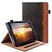 Price comparison product image All New HD 8 Tablet Leather Case (8th/7th/6th Generation,2018/2017/2016 Releases), Auto Sleep/Wake Lightweight Multi-Angle Viewing Folio Stand Cover with Business Document & Card Pocket - Black/Brown