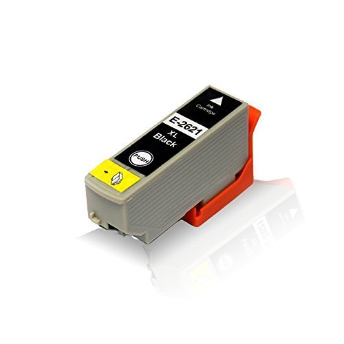 1x kompatible Tintenpatrone für Epson Expression Premium XP-510 XP-520 XP-600 XP-605 XP-610 XP-615 XP-620 C13T2621 4010 T2621 Black 24,5 ml