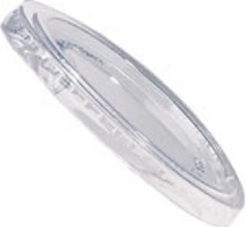 Classic Dessert Plastic Flat Round Lid for Classic Dessert Cup Containers, Clear (1000-Count)