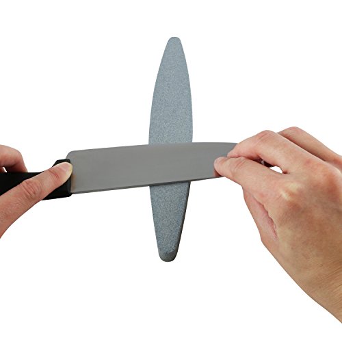 MARAPON | Abziehstein oval | 230 mm | Schleifstein | Sensenwetzstein für Messer und Klingen - 5