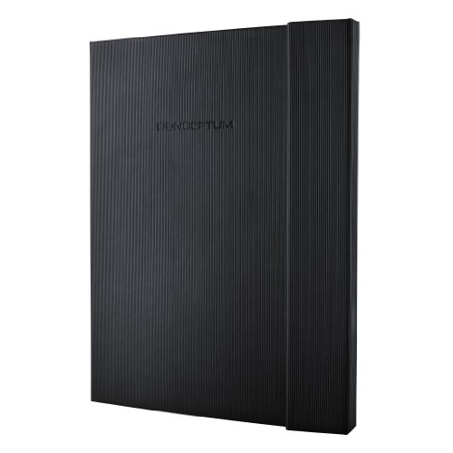 Sigel CO141 Notizbuch, A4+, kariert, Hardcover, schwarz, mit Magnetverschluss, CONCEPTUM – weitere Größen - 12