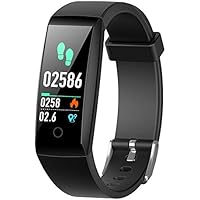 iPosible Fitness Tracker, Orologio Fitness Braccialetto Pressione Sanguigna Cardiofrequenzimetro da Polso Impermeabile IP67 Donna Uomo Bambini Smartwatch Contapassi Pedometro per iPhone Android iOS