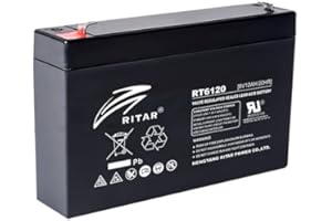 Ritar 6V-12ah Battery - Toy Cars/Ride On Toys, Injusa Peg Perigo Etc