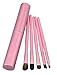 niceeshop(TM) 5Pcs Professional Eyeshadow Brushes Set Kit Eye Makeup Tool with Round Tube Case,Roseo
