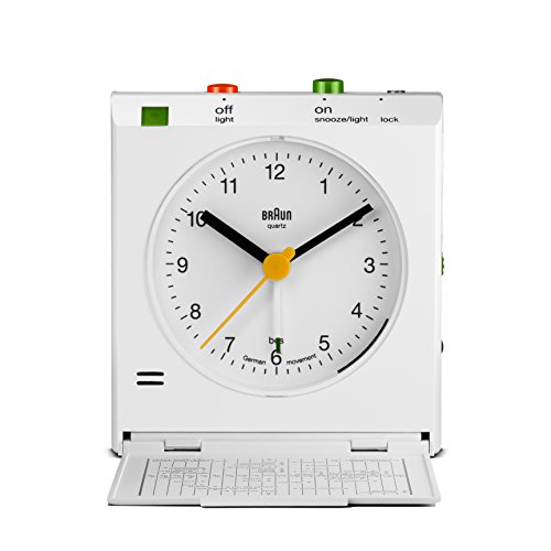 Braun Reisewecker Quartz Classic weiß BNC005WHWH