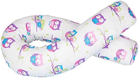 Blance Maternity Body Pillow Cushion with Tie Cord, Pink