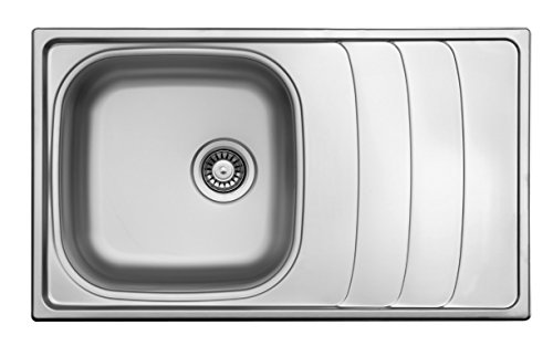 respekta Edelstahlspüle Einbauspüle Spülbecken Edelstahl Spüle Miami 86 x 50 - 2