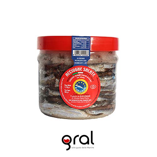 Acciughe Salate Kg. 1,3 in vaso