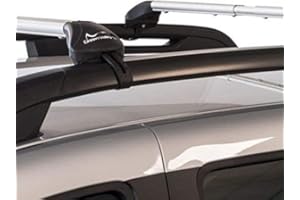 RICAMBIITALIA2017 Green Valley Freeline Barre da tetto in lega d'alluminio 6060T6 complete di piedi premontate pronte all’utilizzo su autovetture con barre longitudinali di tipo “standard” (Railing aperti)