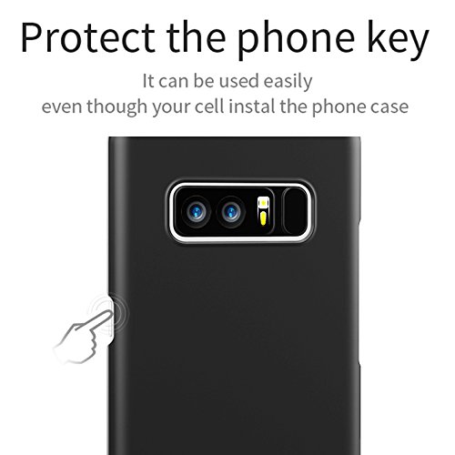 EasyULT Funda Samsung Note 8  PC Carcasa Funda Samsung Note 8 Ultra-Delgado   Ligera  Anti-rasgu  os Estuche Case Cover para Samsung Note 8 Lite-Negro
