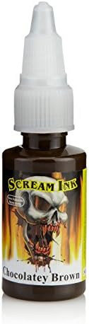 Scream 2 Tattoo Ink - Chocolatey Brown - 1oz/30ml - New Formula - Permanent Tattoo Ink