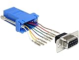  Höhe: 1,6 cm Adapter Sub-D 9 Pin Buchse auf RJ45 Buchse Bausatz Aufziehautos, blau, Delock® 65430