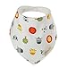 Discoball 6 PCS Lovely Infant Baby and Toddler Bandana Drool Bibs 100% Absorbent Cotton Front Saliva Towel Dribble Bibs(Unisex design)