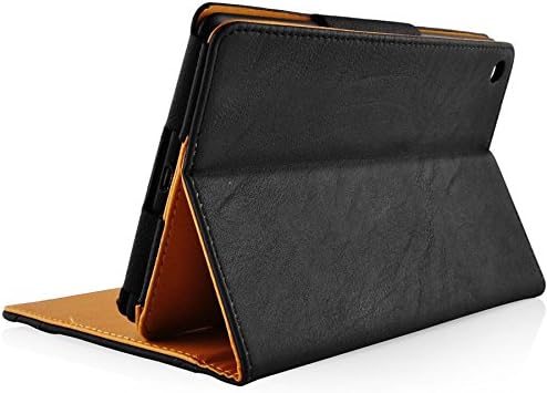 PU Leather Case Tablet Cover For Google LG Nexus 7 2nd Gen 2013 (Black Tan)