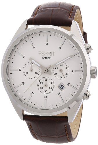 Esprit Herren-Armbanduhr XL glandale Analog Quarz Leder ES106261002 Esprit Herren-Armbanduhr XL glandale Analog Quarz Leder ES106261002
