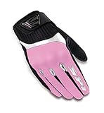 Spidi G-Flash Gants de Moto pour Femme, Blanc/Rose, M