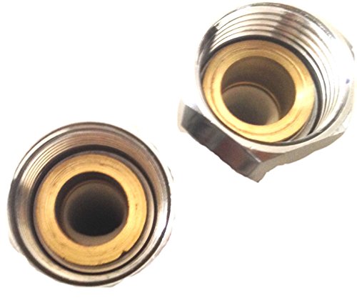 Housler® Super Low Wasser Druck Boosting 12 mm große Bohrung 2 m Brauseschlauch & Niederdruck Designer Weiß und Chrom Duschkopf - 5