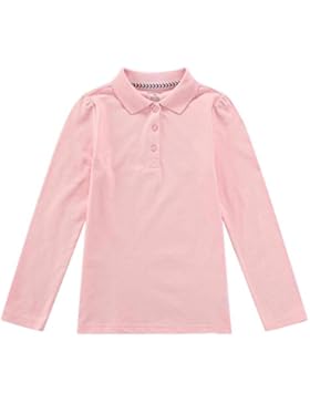 Bienzoe Mädchen Antimikrobiell Atmungsaktiv Langarm Polo