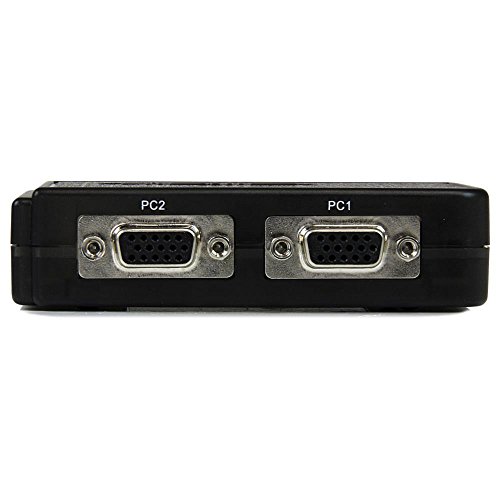 StarTech.com 2 Port USB KVM Switch Kit mit Audio und Kabeln – 2-fach USB VGA Desktop Umschalter inkl. Kabel - 3