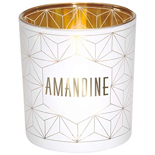 Preisvergleich Produktbild DRAEGER Teelichthalter Amandine weiß / gold